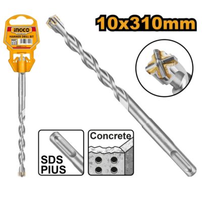 INGCO DBH1211005C  10X310MM SDS PLUS ريشة رأس مصالب صناعية  SDS PLUS MASONRY CROSS BIT