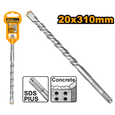 INGCO DBH1212003  SDS PLUS 20 * 310 MM ريشة باطون SDS PLUS HAMMER DRILL BIT