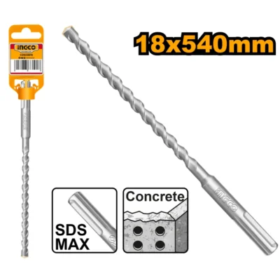 INGCO DBH1241805  SDS MAX (18X540)MM ريشة باطون  SDS MAX HAMMER DRILL BIT