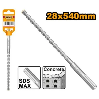 INGCO DBH1242805  SDS MAX (28X540)MM ريشة باطون  SDS MAX HAMMER DRILL BIT