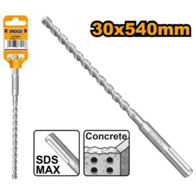 INGCO DBH1243005  SDS MAX (30X540)MM ريشة باطون  SDS MAX HAMMER DRILL BIT