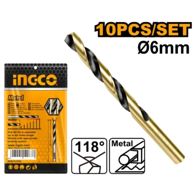 INGCO DBT1100603  6.0MM HHS ريشة حديد  HSS DRILL BIT