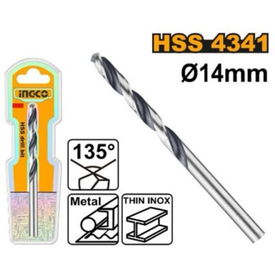INGCO DBT1201404  14MM INOX ريشة ستانلس صاعية  HSS DRILL BIT 4341