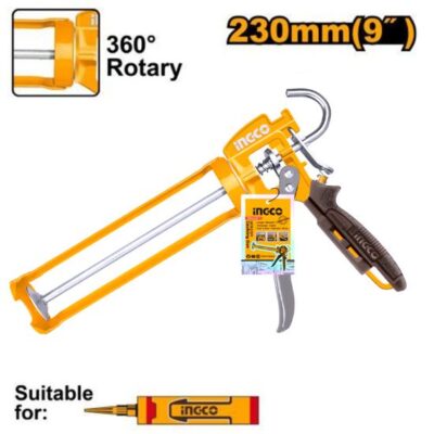 INGCO HCG1709   فرد سلكون صناعي "9  INDUSTRIAL CAULKING GUN