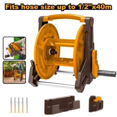 INGCO HHR40122  40M 1/2" رولونج نبريج مياه  HOSE REEL FOR GARDEN
