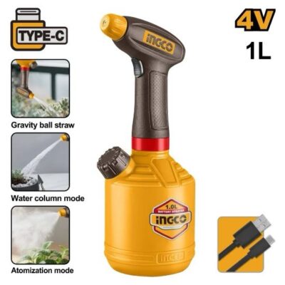 INGCO HSPP3701  4V TYPE C - 1L مرشة يدوية على البطارية  BATTERY 1L HAND SPRAYER