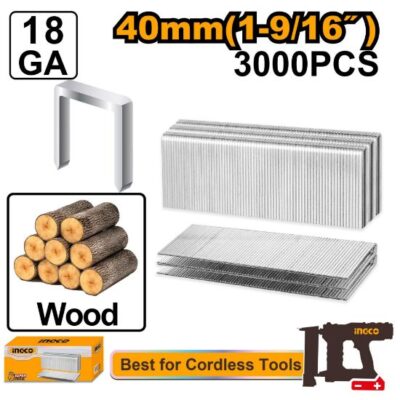INGCO AST18403  3000PCS 40MM خرطوش فرد كباس هواء CROWN STAPLE 40MM