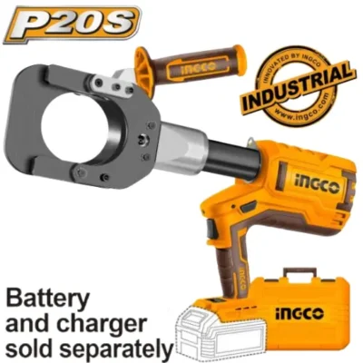 INGCO CRCLI20051 20V 60KN  مقطع كابلات هيدروليك بطارية فدار Cordless Hydraulic Cable Cutter – Heavy Duty Cutting Tool BARE TOOL