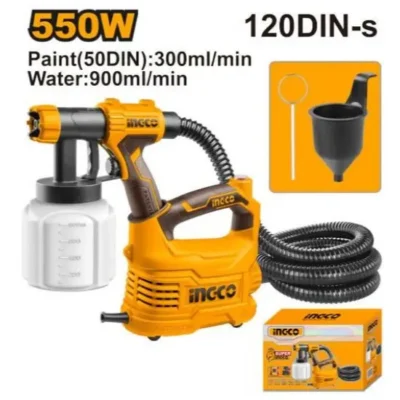 INGCO SPG5008 500 W فرد رش بويا ديركت صناعي  Floor Based HVLP Electric Paint Spray Gun
