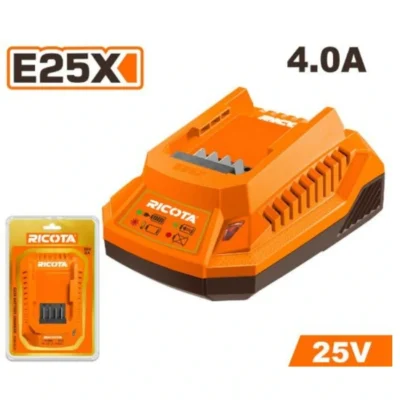 RICOTA RLBC25041 25V 4.0Ah شاحن بطارية  Lithium-Ion Battery Fast Charger E25X professional series