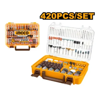 INGCO AKMG4208 420 Pcs طقم اكسسوار نواعم Accessories Only Set for Mini Die Grinder Drill