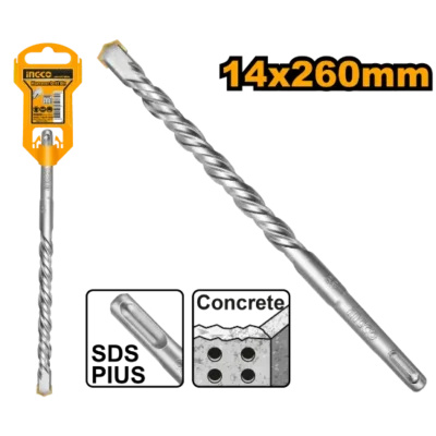INGCO DBH1211403 14 * 26 cm  ريشة باطون  SDS PLUS DRILL BIT
