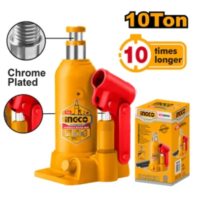 INGCO HBJ1004 10T عفريت قنينة هيدروليك Hydraulic Bottle Jack
