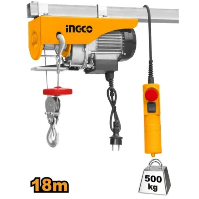 INGCO EH5001 900W S.L:250 - D.L:500 Kgs 18m ونش كهربا  Electric hoist