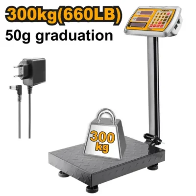 INGCO HESA33003  300Kg ميزان كبير(قبان) شاشة ديجيتال Rechargeable Electronic Weighing Scale