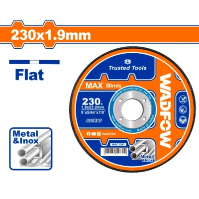 WADFOW WAC1391 230 x 1.9 x 22.2 mm ديسك قص حديد  Abrasive metal cutting disc