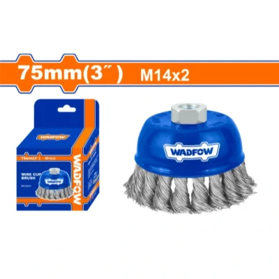 WADFOW WCE2401 75m 3" فرشاية فنجان بولاد جدل Wire cup brush
