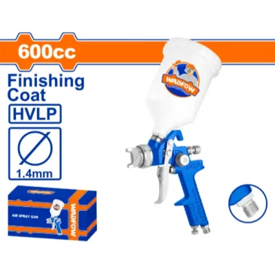 WADFOW WGA1506 600 cc 1.4 mm فرد رش بويا طاسة من الاعلى بلاستك Air spray gun HVLP