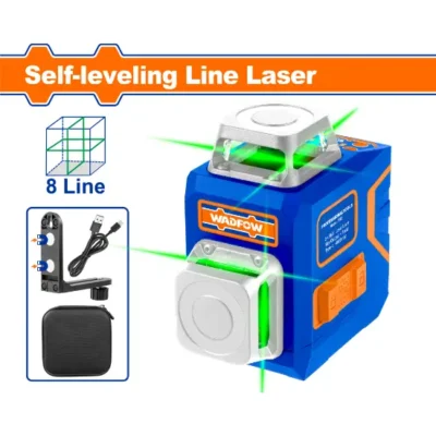 WADFOW WLE1M08 8Line 0~30m ليزر شقلة 8 خطوط اخضر  Self-leveling line laser Green laser beams