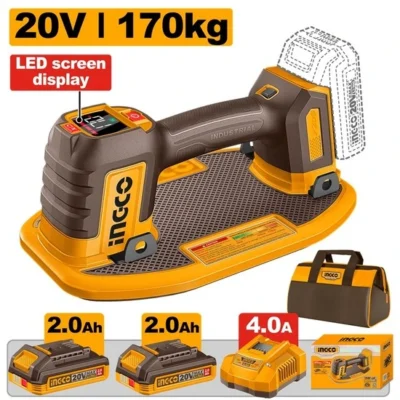 INGCO CSCLI20305 20V 2Battx2Ah+Char+Bag رافعة شفط فاكيوم VACUUM LIFTER CAP