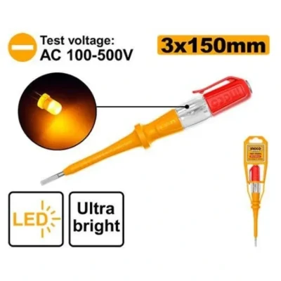 INGCO HSDT1518 3 x150 mm LED lighting AC 100-500V مفك تاست Test pencil